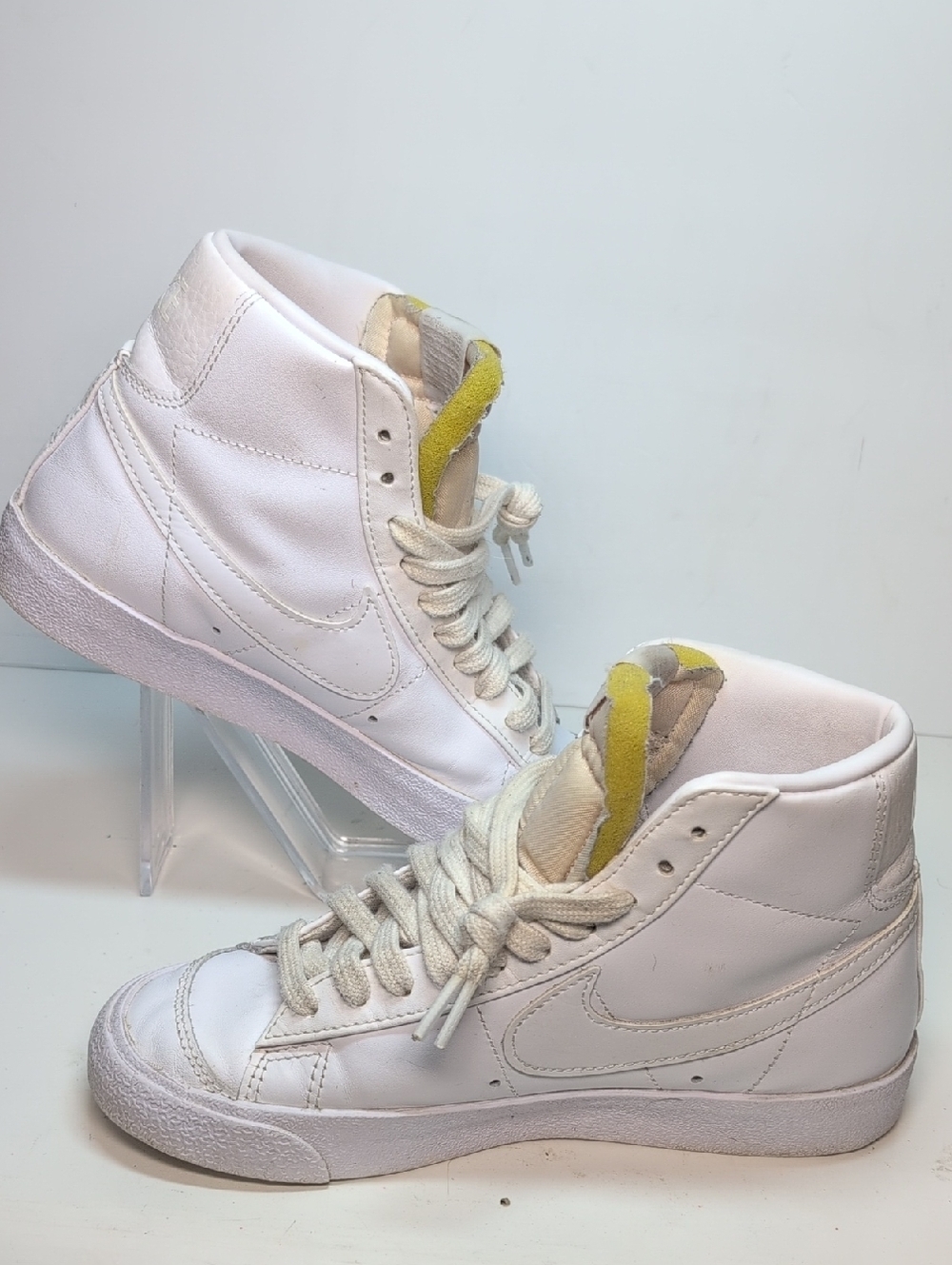 Nike Blazer mid 77 triple white high top sneakers womans size 5.5 EU 36 - Picture 11 of 14